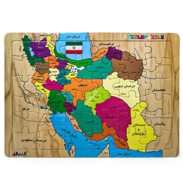 پازل نقشه ایران 36 تکه