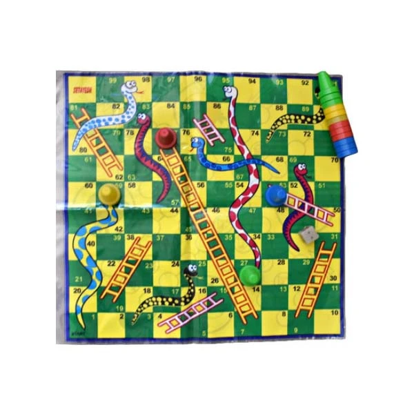 بازی منچ و مارپله سفره ای