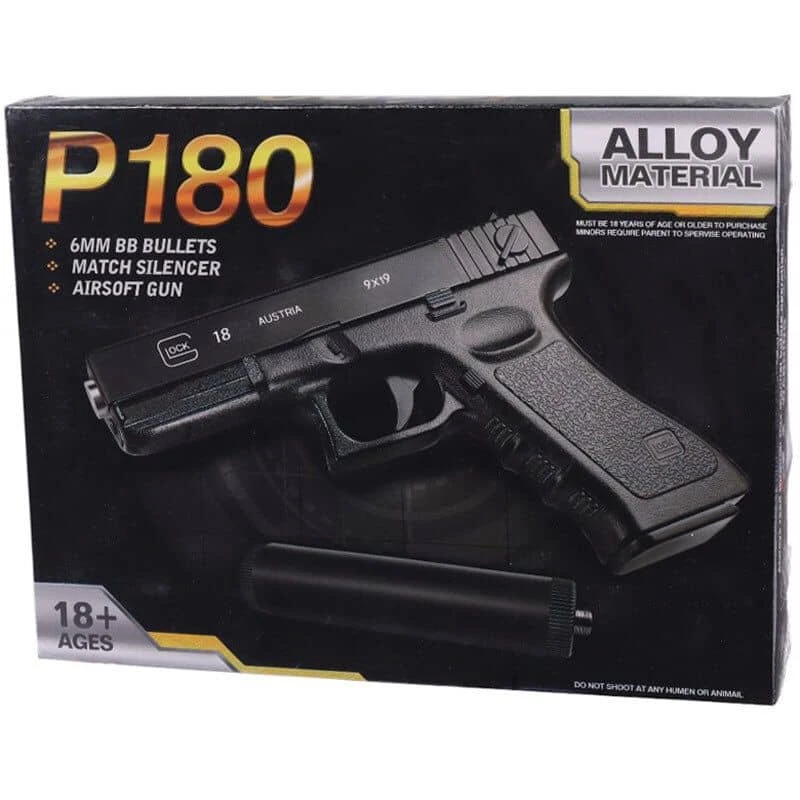 تفنگ بازی مدل کلت لیزردار Metal P-180